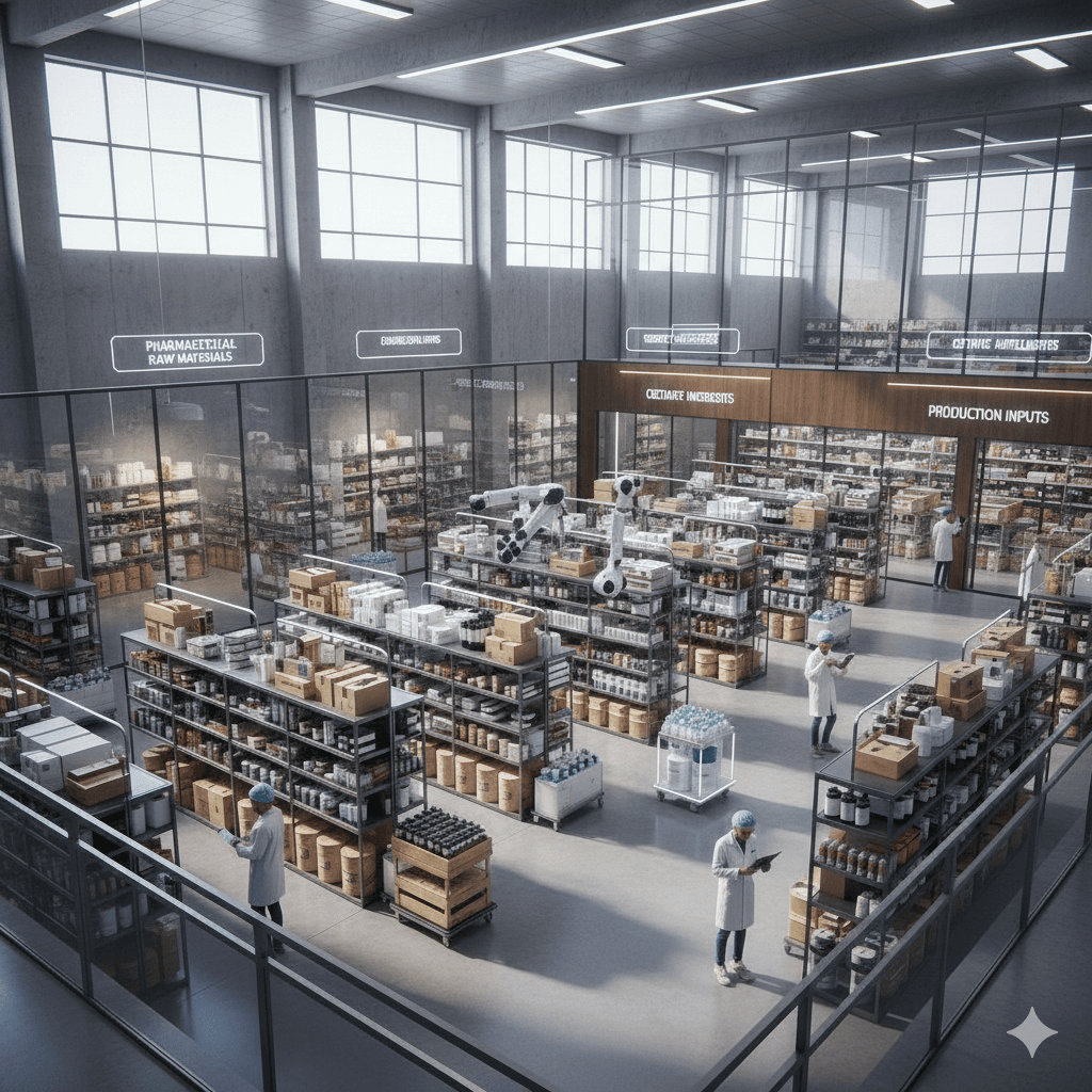 Wholesale of Pharmaceutical & Cosmetic Raw Materials